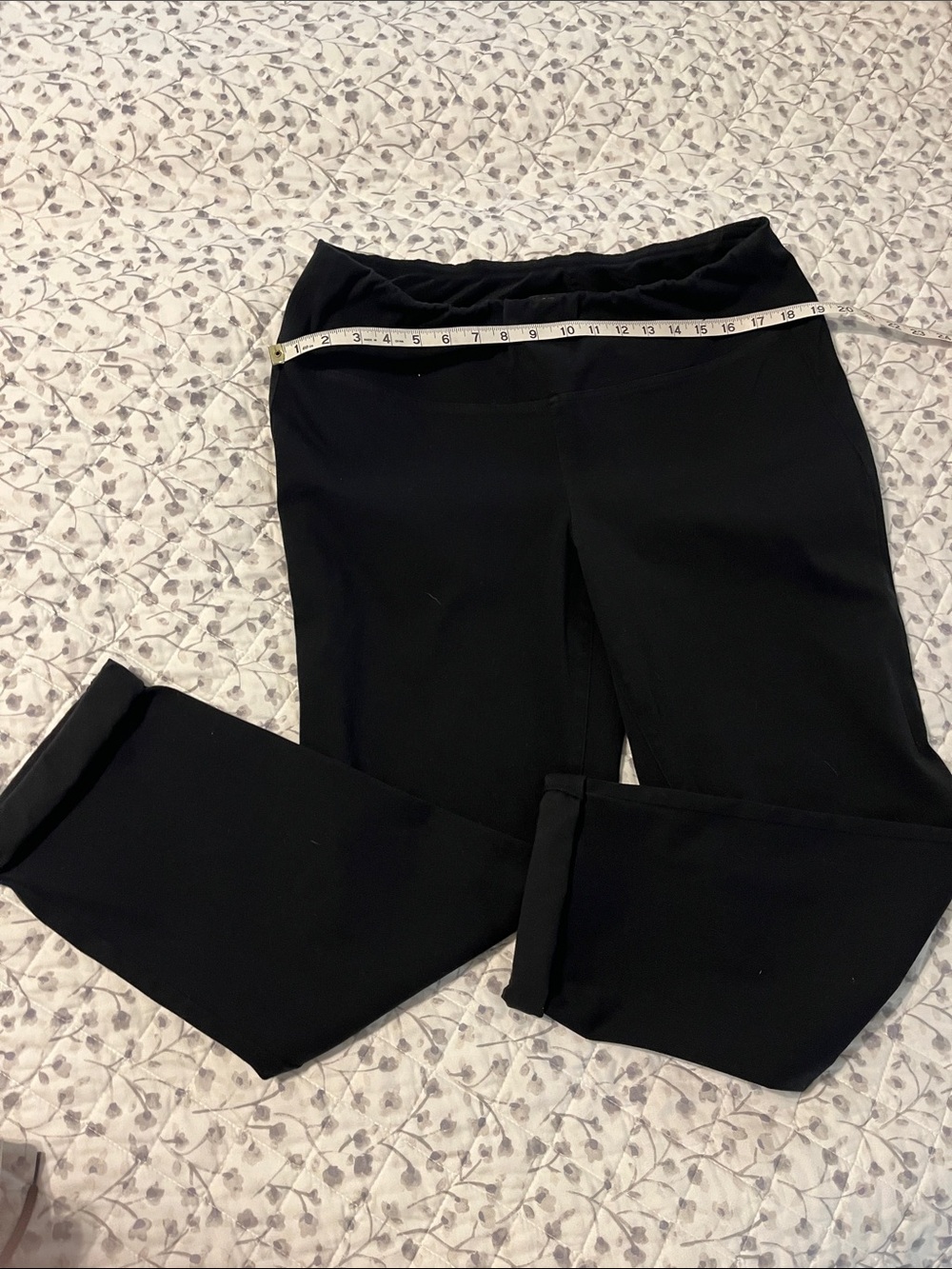 J. Jill Black Cropped Ponte Ankle Pants
